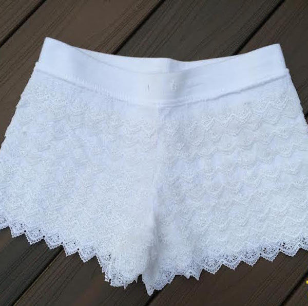 Lace shorts 2024 for girls