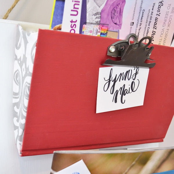 DIY Mail Holder Craft Box Girls