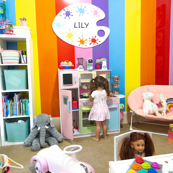 DIY Magnetic Wall  Diy playroom, Toddler playroom, Baby playroom