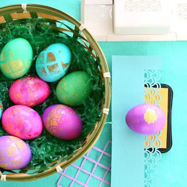 Stencil Easter Eggs – Craft Box Girls