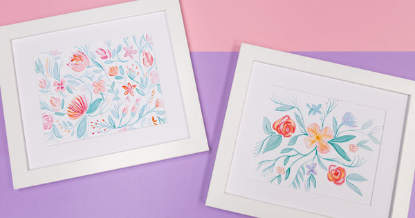 Watercolor Floral Artwork Digital Prints