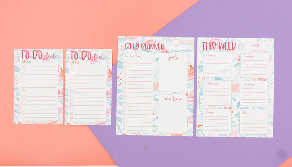 Floral Planner Sheets Collection - Digital Download - Craft Box Girls