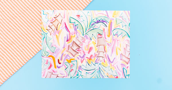Tropical Palm Tree Watercolor Art Print - Digital Download - Craft Box Girls