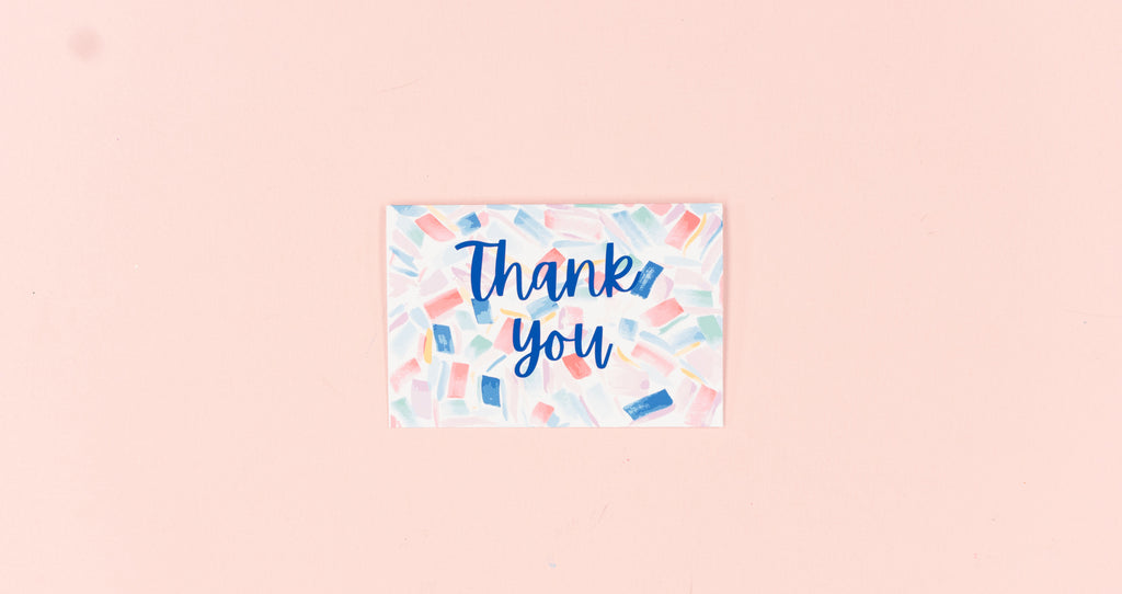 Brush Thank You Greeting Card - Digital Download - Craft Box Girls