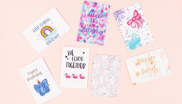 7 Kids Themed Greeting Card - Digital Download - Craft Box Girls