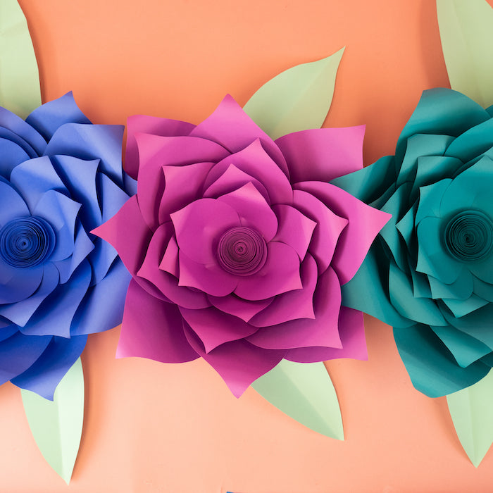 DIY Large Paper Flowers – Craft Box Girls