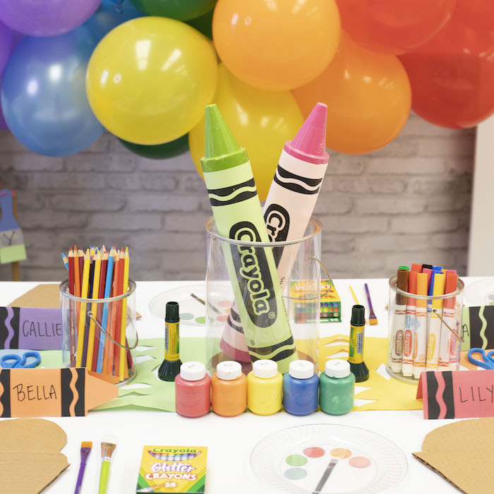 Paint Party Favors, Paint Birthday Party Crayons, Art Party Favors, Artist  Party Cups, Paint Birthday Party Cups, Artist Party, Crayons 