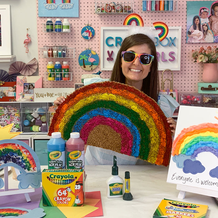 Rainbow Crayon Holder - Sugar Bee Crafts
