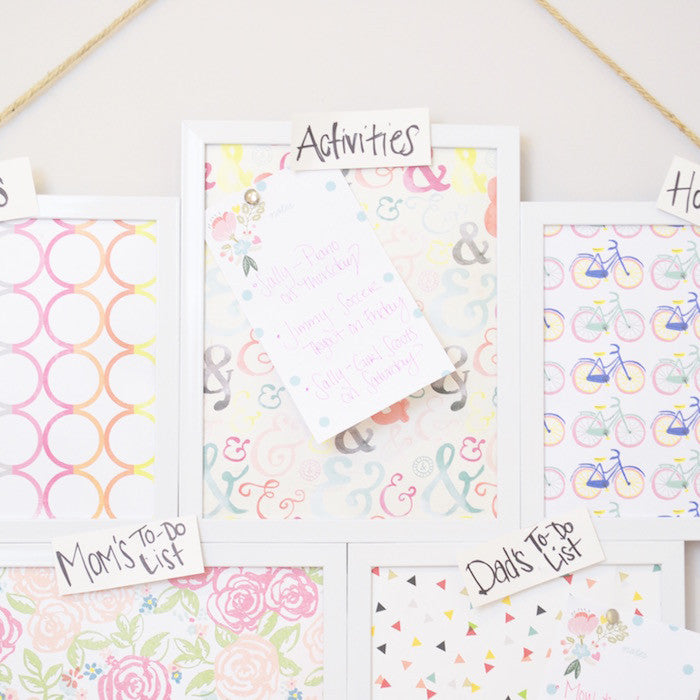 Family Activity Schedule Board – Craft Box Girls