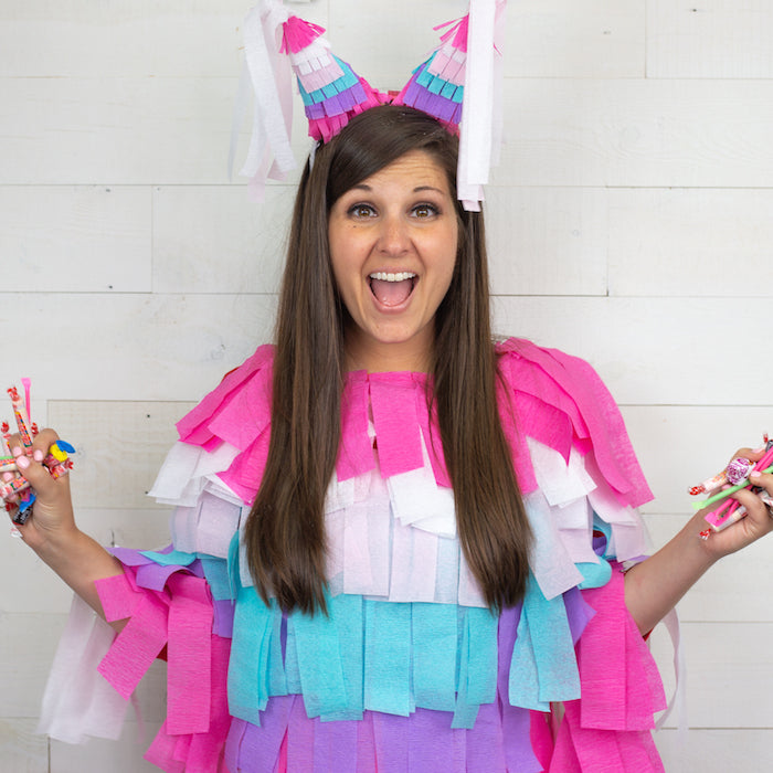 DIY Piñata Halloween Costume – Craft Box Girls