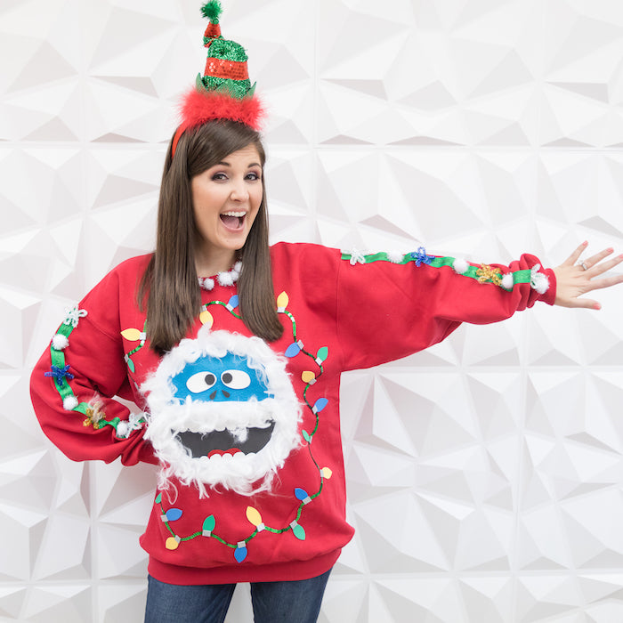 How to Make a Glam Ugly Christmas Sweater