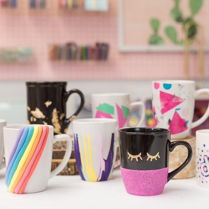 Acrylic paint mug painting:Acrylic coffee cup painting&painting mugs with  acrylic paint
