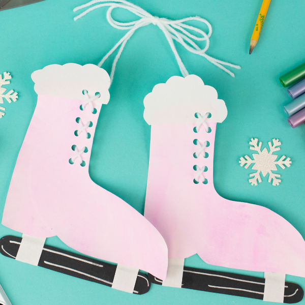 Paper Plate Ice Skates Craft Box Girls