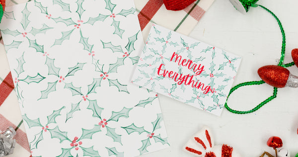 Happy Everything Holiday Art Prints and Greeting Cards - Craft Box Girls