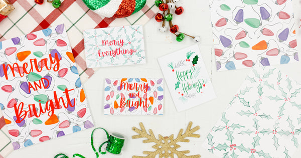 Happy Everything Holiday Art Prints and Greeting Cards - Craft Box Girls