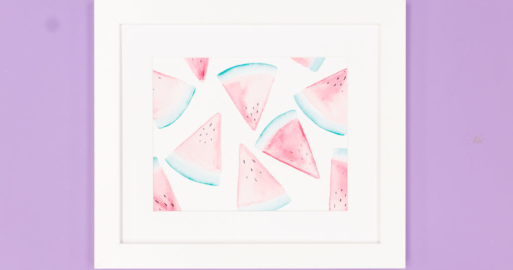 Watermelon Watercolor Art Print - Digital Download - Craft Box Girls