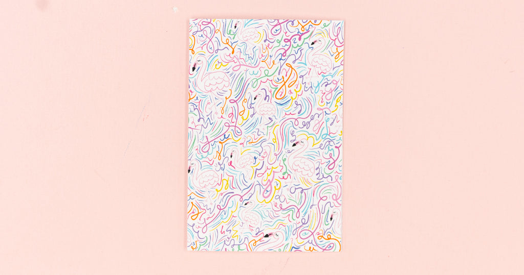 Bright Flamingo Greeting Card - Digital Download - Craft Box Girls