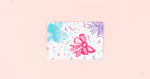 Big Bows Greeting Card - Digital Download - Craft Box Girls