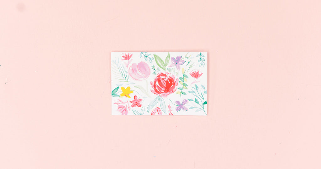 Bright Floral Greeting Card - Digital Download - Craft Box Girls