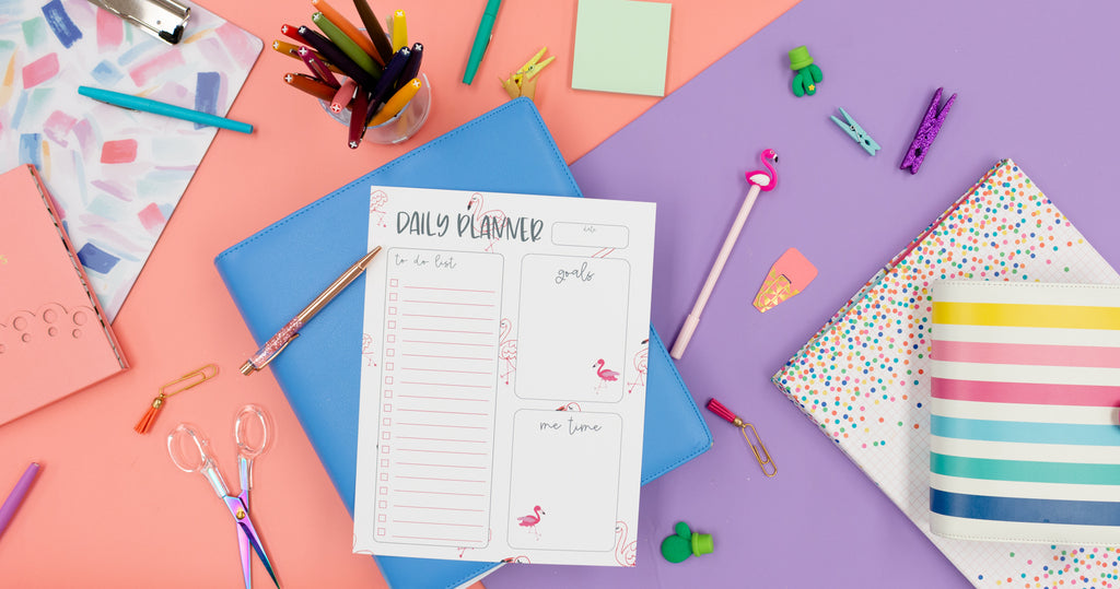 Flamingo Planner Sheet - Digital Download - Craft Box Girls